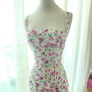 DOLCE & GABANNA - Sleeveless Floral Sheath Dress